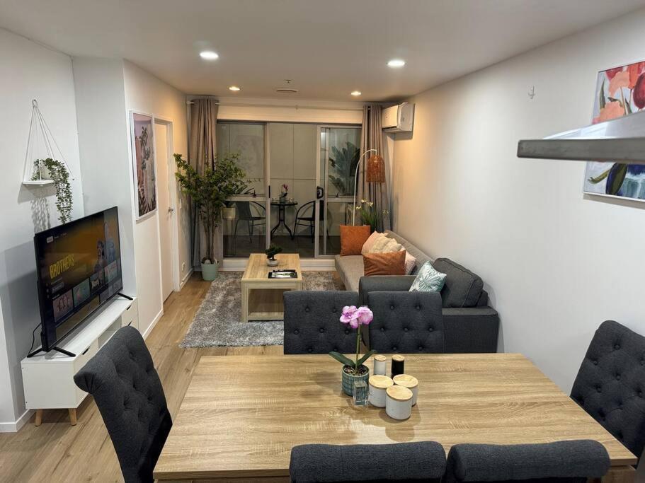 Stunning 3 Bd - 2 Bth City Apt - Pool & Carpark Auckland Eksteriør billede